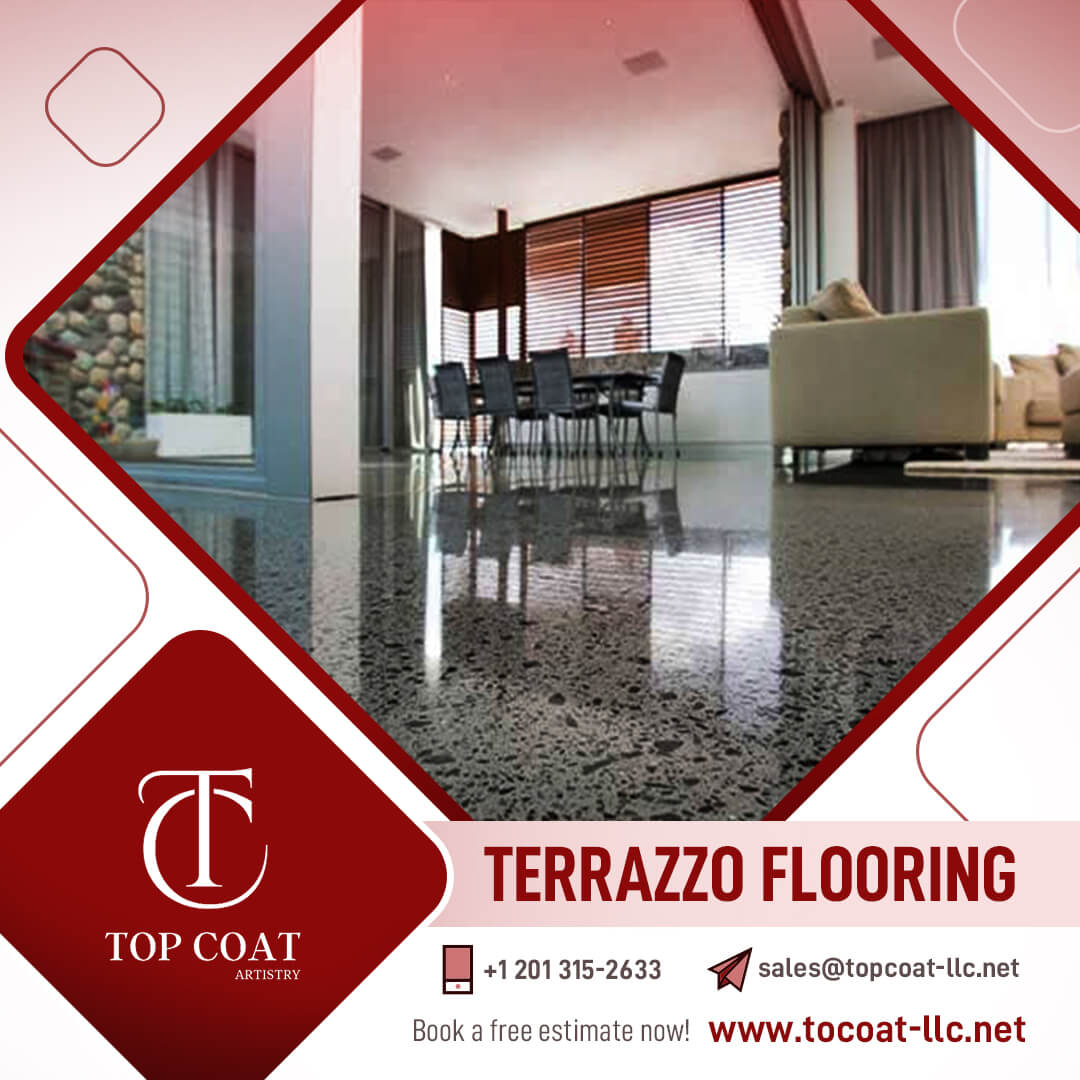 Discover top-notch terrazzo flooring repair and installation services in New Jersey with Top Coat-LLC. Our experts deliver durable, stylish solutions tailored to your needs. Contact us today for a consultation and elevate your space! Terrazzo Flooring Terrazzo Repair New Jersey Flooring Fair Lawn Flooring Terrazzo Installation Commercial Terrazzo Residential Terrazzo Terrazzo Cost Durable Flooring Eco-Friendly Flooring Custom Terrazzo Design Terrazzo vs Tile Flooring Solutions NJ Top Coat-LLC Terrazzo Maintenance Flooring Experts Interior Design NJ Quality Flooring Services Terrazzo Trends 2024 Flooring Installation NJ